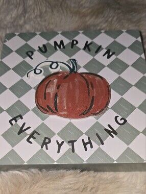 Pumpkin Everything Wood Box Table Decor